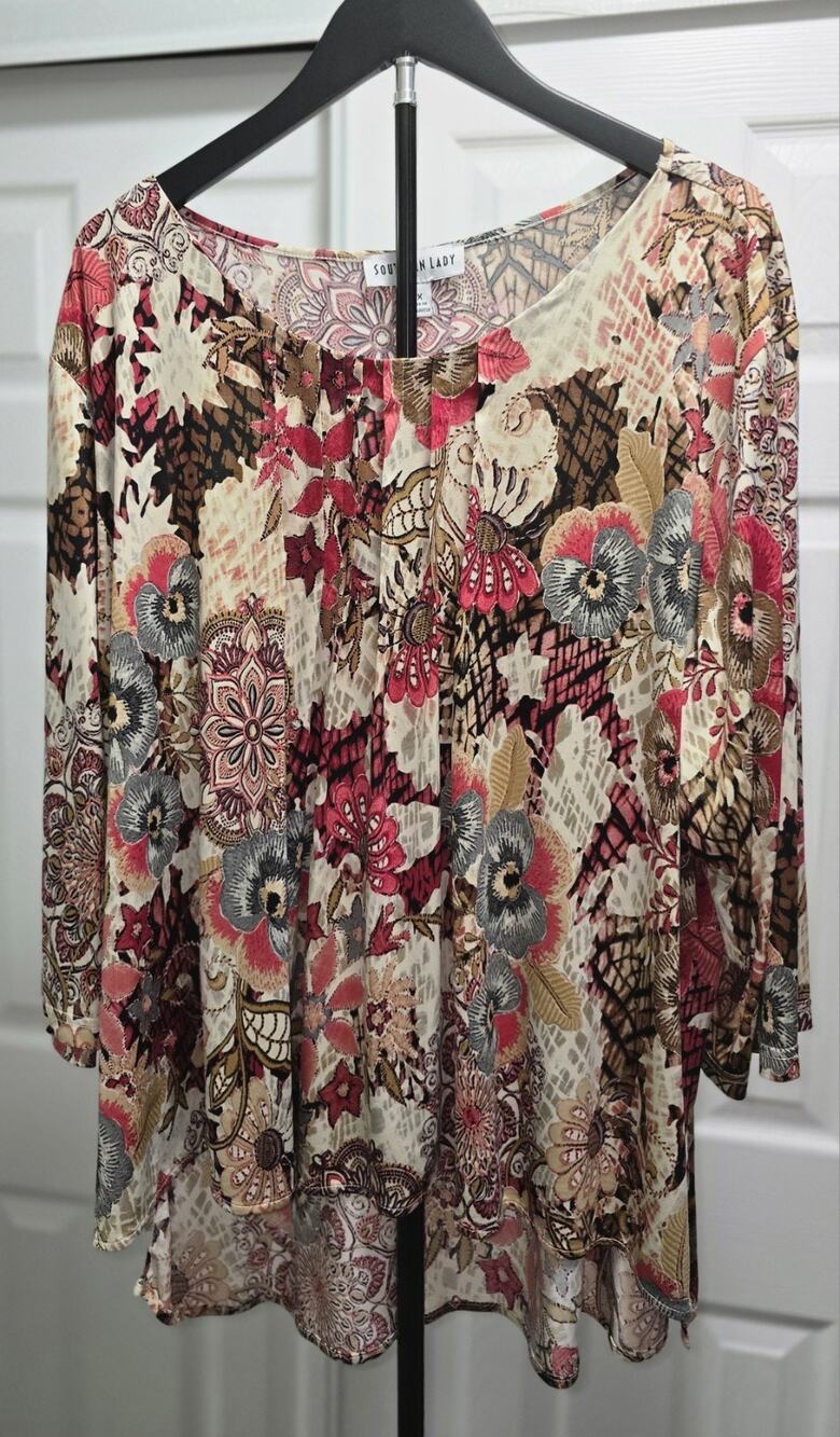 Southern Lady 2xl Floral Tunic
